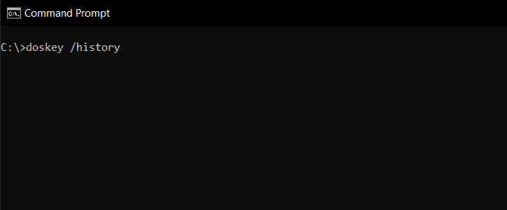 How to save recent commands you have run in the windows command prompt